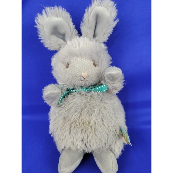 Bunnies By The Bay Bunny Kids Gray Brown 8" Soft Plush Floppy Rabbit Easter NWOT - Picture 1 of 7